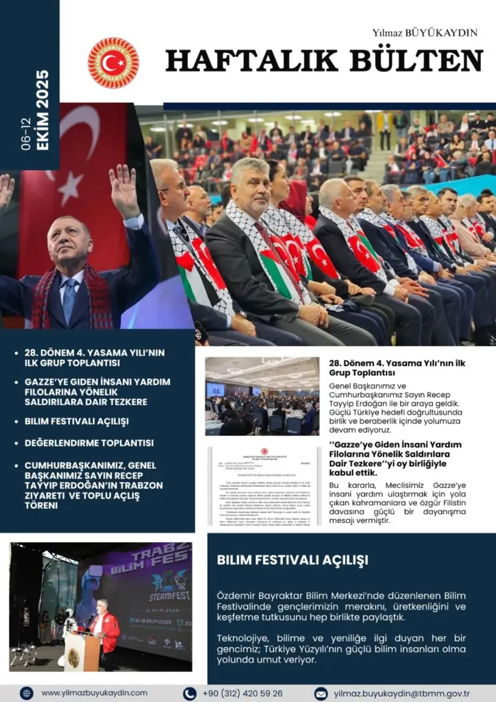 Haftalık Bülten: 6-12 Ekim