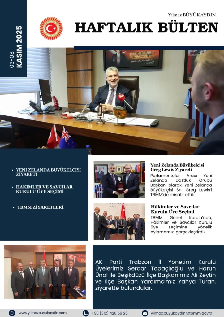 Haftalık Bülten: 27 Ekim - 2 Kasım 2025