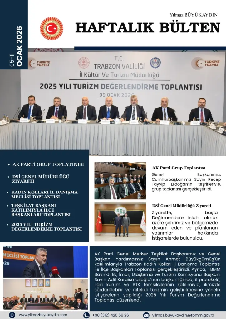 Haftalık Bülten: 5 - 11 Ocak 2026