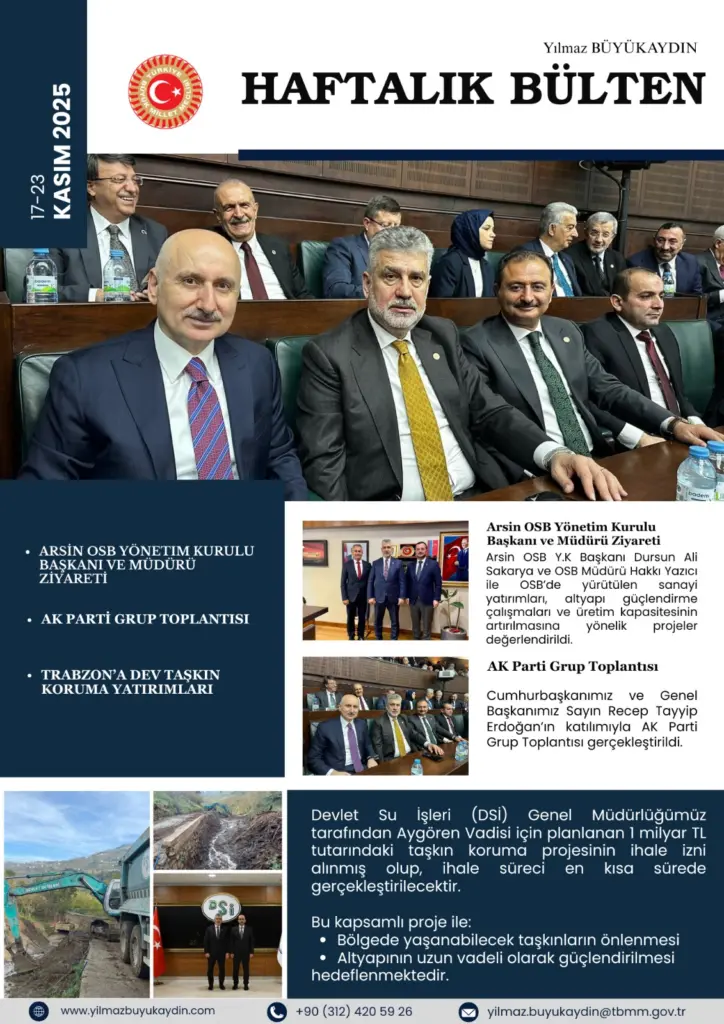Haftalık Bülten: 17 Kasım - 23 Kasım 2025