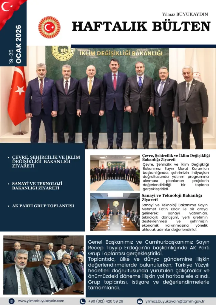 Haftalık Bülten: 19 - 25 Ocak 2026
