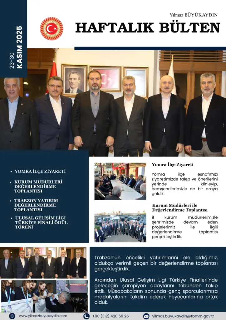 Haftalık Bülten: 23 Kasım - 30 Kasım 2025