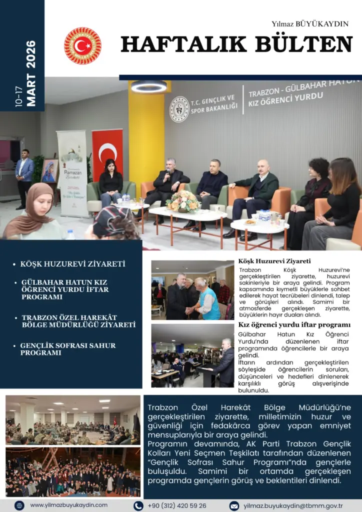 Haftalık Bülten: 10 - 17 Mart 2026
